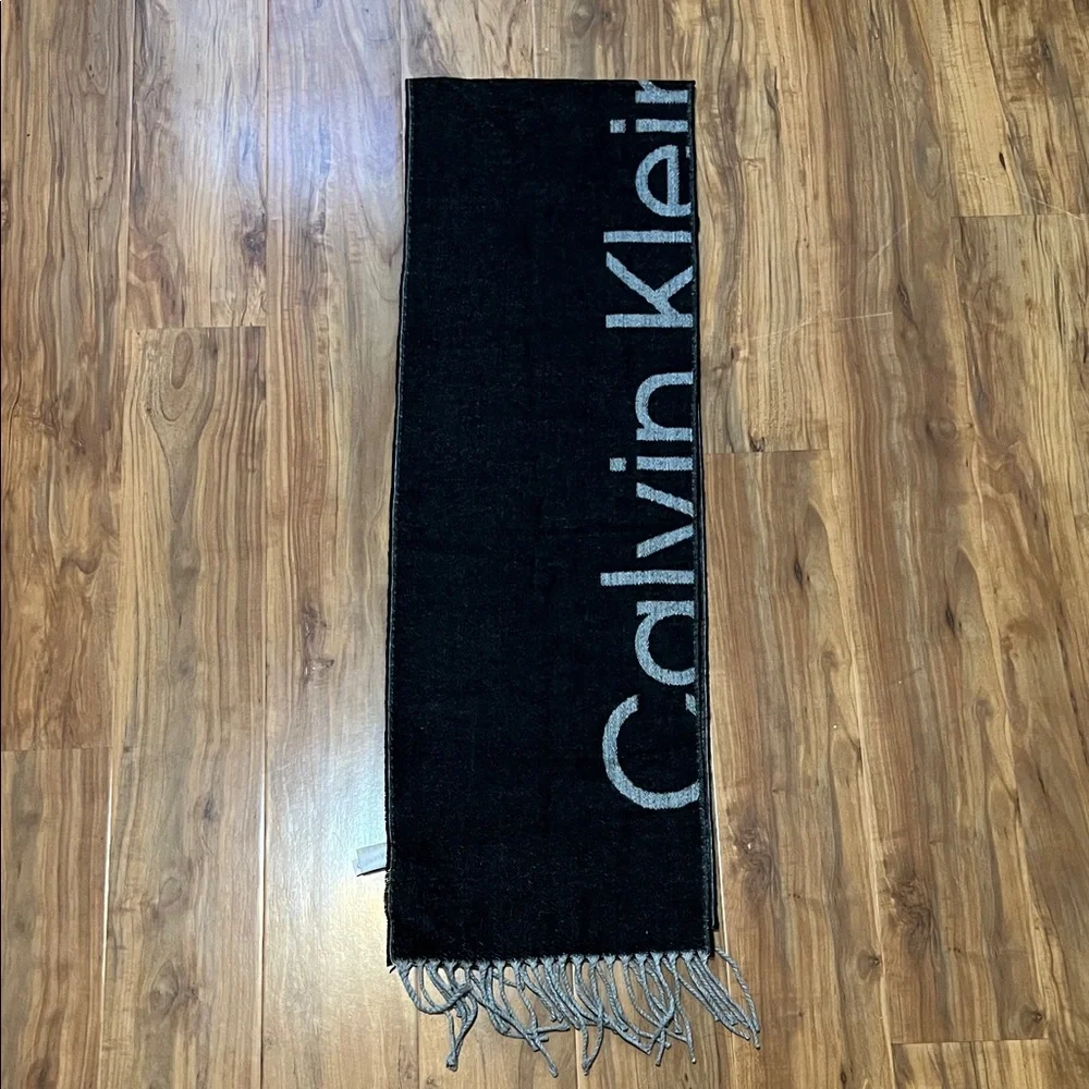 Calvin Klein Charcoal and Slate Women's Scarf